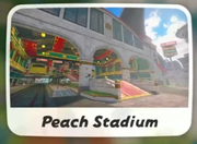 Battle icon for Peach Stadium from Mario Kart World