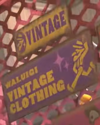 Waluigi Vintage Clothing in Mario Kart World