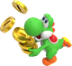 Artwork of Yoshi in Mario Party Superstars