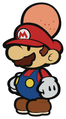 Sprite of Mario after the Basin falls on him