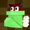 An origami Shoe Goomba from Paper Mario: The Origami King.