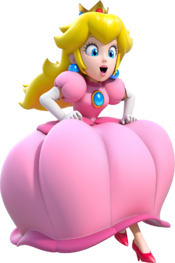 Artwork of Princess Peach from Super Mario 3D World