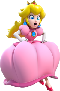 Artwork of Princess Peach from Super Mario 3D World