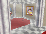 Luigi entering the painting of Chief Chilly Challenge