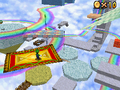 Rainbow Ride carpets in Super Mario 64 DS