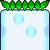 Sprite of a Semisolid Platform in the Super Mario World Sky theme from Super Mario Maker 2.