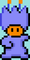 A pre-release sprite of a flower-headed, Toad-like creature in Super Mario World, supposedly meant for the Fall theme of Piranha Plant.
