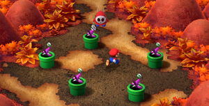 Bean Valley, as seen in Super Mario RPG (Nintendo Switch).