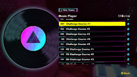 The disc for the song "Challenge Course #1" in Donkey Kong Bananza
