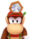 Sprite of Dr. Diddy Kong from Dr. Mario World