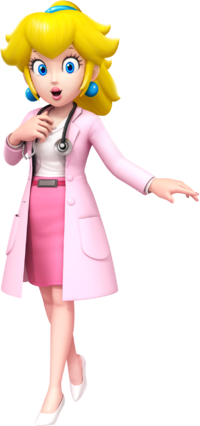 Dr Mario World - Dr Peach alt.png