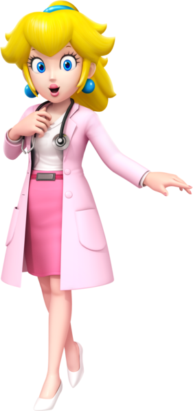 File:Dr Mario World - Dr Peach alt.png