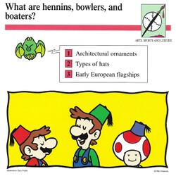 A card from Mario Quiz Cards