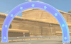 A mission guide ring seen in Mario Kart World
