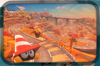 The icon for the portion inbetween Dandelion Depths and the autumnal, feudal Japan course during the Ice Rally in Mario Kart World.