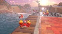 An obstacle spawned by Kamek in Mario Kart World