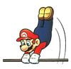 Mario doing a Spin from a wire