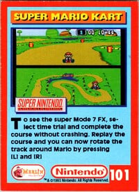 One of the Nintendo Collector Cards