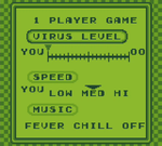 The image for "Selection Screen" from Dr. Mario for Game Boy on Nintendo Music.