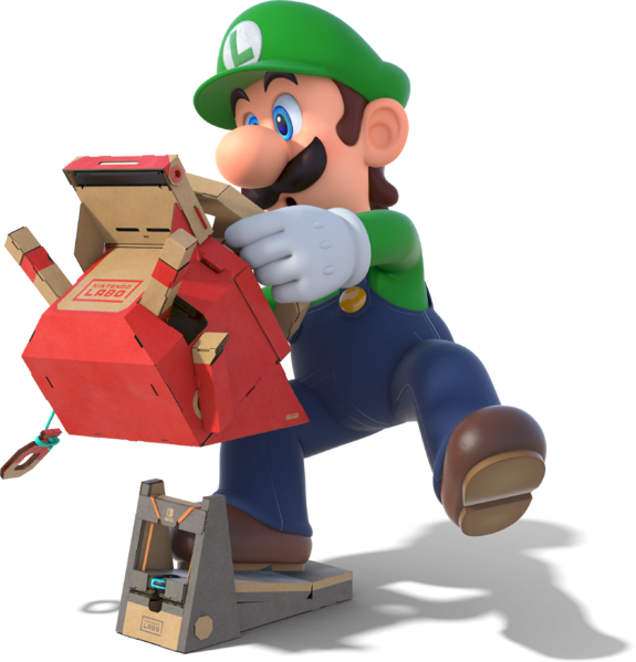 File:Nintendo Labo x Mario Kart 8 Deluxe (Luigi).png