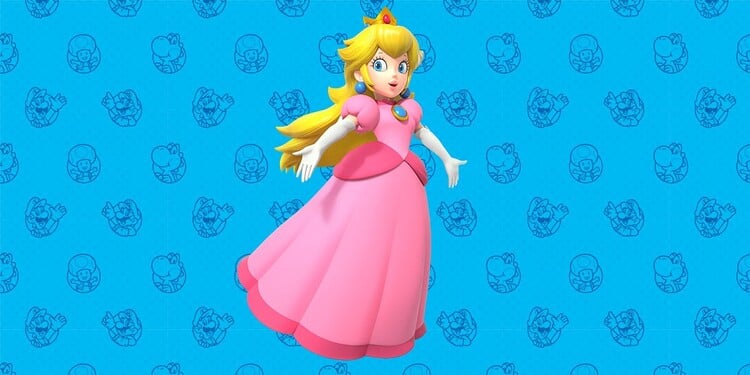 Picture of Princess Peach shown with the third question of the Fun Bowser Personality Quiz