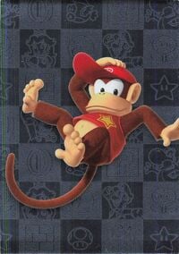 Diddy Kong silver card from the Super Mario Trading Card Collection