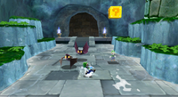 Bats attacking Luigi in the Slimy Spring Galaxy