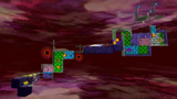 A screenshot of Bowser's Dark Matter Plant during the "Darkness on the Horizon" mission from Super Mario Galaxy.