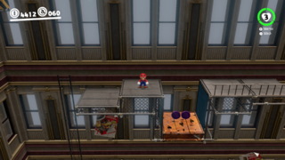 On a crumbling platform inside the New Donk City Hall.(2)