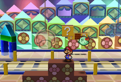 Sixth ? Block in Shy Guy's Toy Box of Paper Mario.