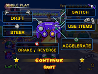 Single play controls in the pause screen.