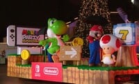 The Mario Party Superstars float at the 2021 Toronto Santa Claus Parade