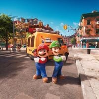 Mario and Luigi in the city.