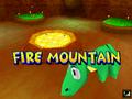 Fire Mountain in Diddy Kong Racing DS