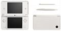 A white Nintendo DSi XL