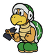 A Hammer Bro in Paper Mario: The Origami King