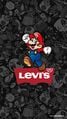 Wallpaper promoting the Levi Strauss & Co. clothing line