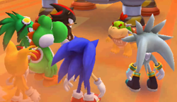 sonic vs bowser jr