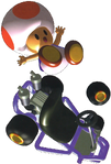 Artwork of Toad from Mario Kart 64