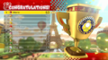 The Golden Dash Cup trophy screen