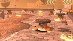 An obstacle spawned by Kamek in Mario Kart World