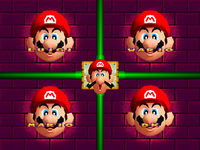 Mario's head being pulled in Face Lift from Mario Party 2.
