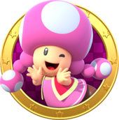 Artwork of Toadette in Mario Party: Star Rush