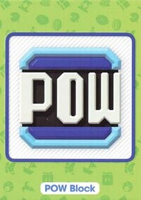POW Block item card from the Super Mario Trading Card Collection