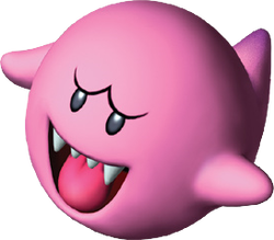 Artwork of a Red Boo from Mario Party 6