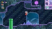 The third 10-flower coin in Jewel-Block Cave in Super Mario Bros. Wonder