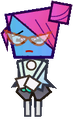Early mockup of Nastasia. Note her differently colored hands, and extra tuft of hair.