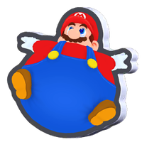 Balloon Mario Standee from Super Mario Bros. Wonder