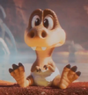 A baby T. Rex in The Super Mario Galaxy Movie