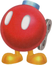 Artwork of a Bob-omb Buddy from Super Mario Galaxy 2